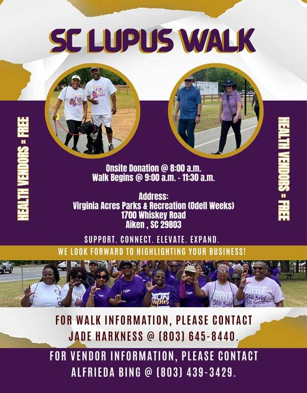 2026 Annual Lupus Walk Flyer